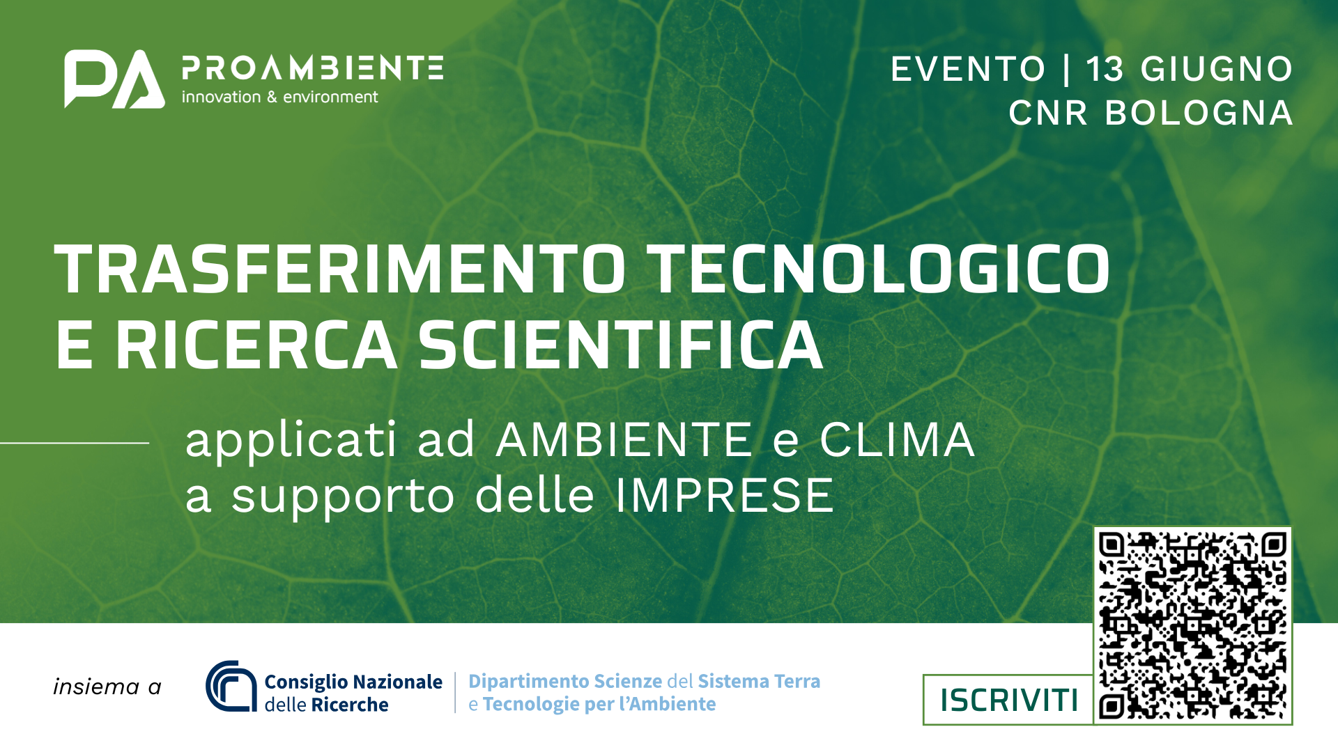 SAVE THE DATE 13.6 – TT E RICERCA SCIENTIFICA