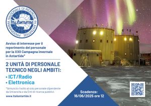 XXII Campagna invernale in Antartide: avviso per il reperimento di due figure tecniche