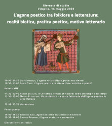 L’agone poetico tra folklore e letteratura: realtà biotica, pratica poetica, motivo letterario