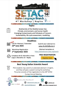 4^ Workshop SETAC ITALIAN LANGUAGE BRANCH