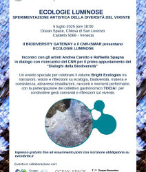 Ecologie luminose: sperimentazione artistica della diversità del vivente