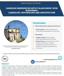 Handling emergencies with Italian know-how in Bohemia: landscape, waterscape and architecture