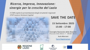 Ricerca, Impresa, Innovazione: sinergie per la crescita del Lazio