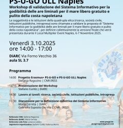 PS-U-GO ULL Naples – Workshop di validazione del Sistema Informativo per la godibilità delle aree liminali per il mare libero, gratuito e pulito della costa di Napoli