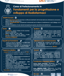 Corso “Perfezionamento in fondamenti per la progettazione e sviluppo di radiofarmaci”