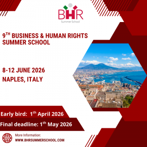 Applications Now Open for the 9th Business and Human Rights Summer School