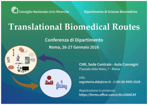 “Translational BioMedical Routes” –  Conferenza del Dipartimento di scienze biomediche 2026