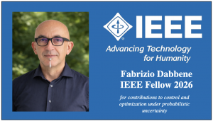 Fabrizio Dabbene, dirigente di ricerca di Cnr-Ieiit, nominato Fellow IEEE