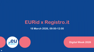 Il Registro .it ed Eurid insieme per All Digital Weeks 2026