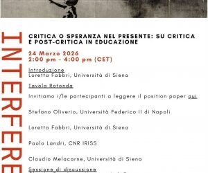 Critica o speranza nel presente: su critica e post-critica in educazione