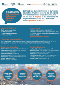 Join SUSEES 2026: Applications Open for the International Summer School in European Education Studies