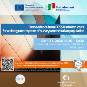 Prime evidenze dall’infrastruttura FOSSR per un sistema integrato di indagini sulla popolazione italiana