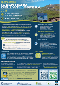 Sentiero dell’Atmosfera – Estate 2026