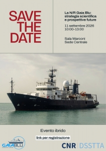 La nave da ricerca Gaia Blu: presentazione della Strategia Scientifica e delle attività della Commissione Scientifica